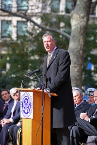 NYC Mayor Bill De Blasio